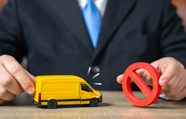 Restrictions on entry of freight vehicles into certain areas. Urban transport regulation, environmental zones and logistics planning challenges for carriers and city infrastructure.