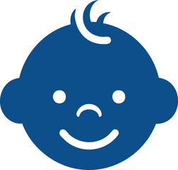Baby face cute child avatar icon
