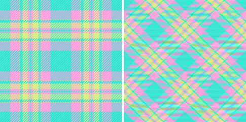 Pattern vector seamless of fabric texture background with a tartan plaid check textile. Set in spring colors of autumn fashion trends.