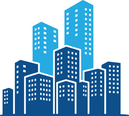 City business center corporate buildings icon © Icon-Graphy