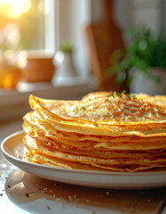 cr&ecirc;pes &agrave; la confiture