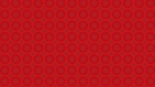 Abstract Red Pattern Background Loopable Video.