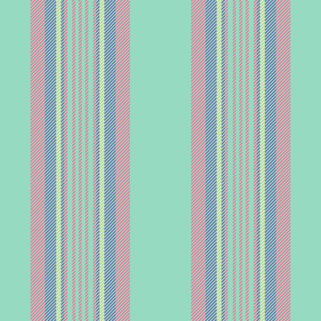 Bustomizable vector vertical background, mexican lines textile texture. Targe fabric stripe pattern seamless in mint and red colors.