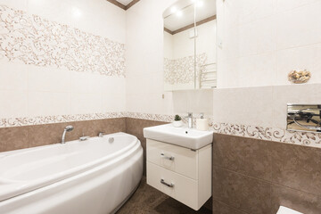 modern bathroom room with toilet and washing machine