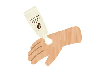 ハンドクリームを手に出す-ガッシュ