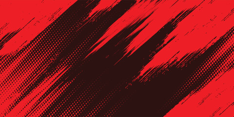 black red dragon decal brush fire volcano lava sakura Asia Japan anime style illustration sporty background banner style illustration.