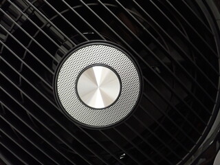 black fan ventilation grid cover