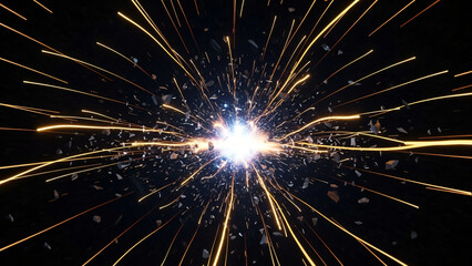a close up of a spark of sparks