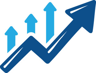 Upward Arrow Growth Chart Business Icon