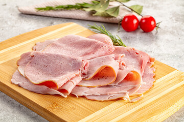 Italian delicous prosciutto pork meat
