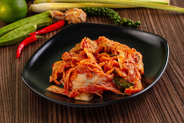 Fermented spicy Korean Kimchi cabbage