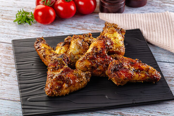 Baked chicken wings with spices