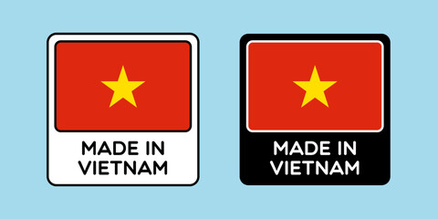 Vector Made in Vietnam Labels