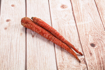 Red Indian raw carrot vegetable