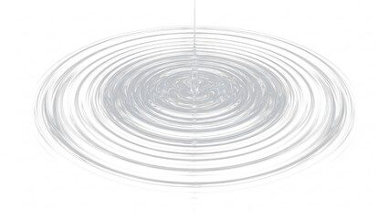 water ripple in the dark with a black background