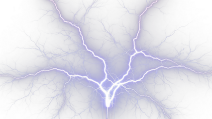 a lightning bolt in the dark sky