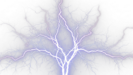 a tree with lightning in the background