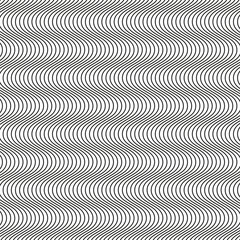 Wavy line pattern. Abstract wave texture. Geometric dynamic flow. Vector simple background.