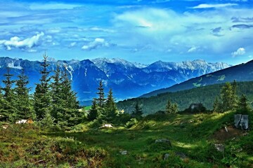 Austrian Alps - view of the Stubai Alps from the Koppeneck