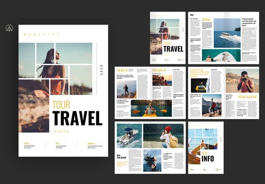 Tour Travel Magazine Template