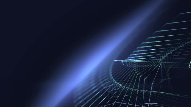 futuristische geometrischen Linien, Technologie, Vernetzung, Datenvisualisierung, Hintergrundgrafik, digitale Medien, Pr&auml;sentationen und innovative Designs, Dynamik, blau, violett