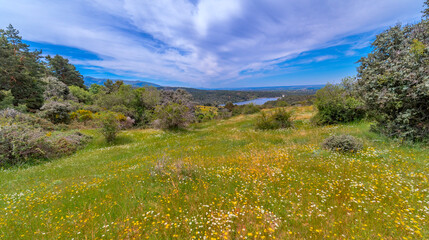 Azud del Acueducto Hiking Route, Guadarrama Mountains Walking Path, Sierra de Guadarrama National Park, Segovia, Castilla y Le&oacute;n, Spain, Europe