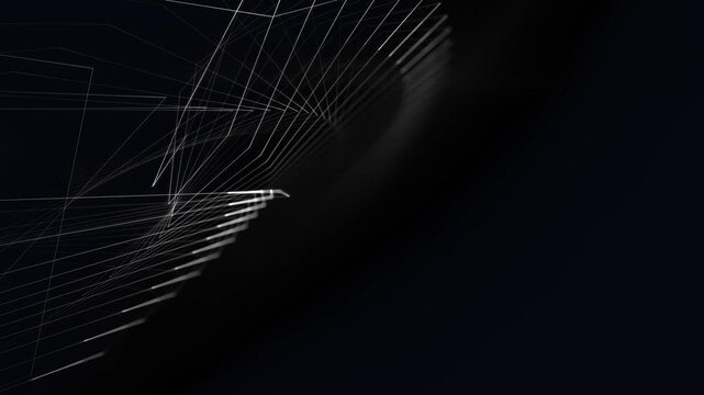 futuristische geometrischen Linien, Technologie, Vernetzung, Datenvisualisierung, Hintergrundgrafik, digitale Medien, Pr&auml;sentationen und innovative Designs, Dynamik, schwarz, weiss