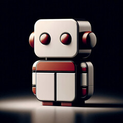 Peppermint Noir Toy Robot &mdash; Mid-Century Style