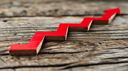 Visualizing steady yearly profit growth and marketing success in business development strategies