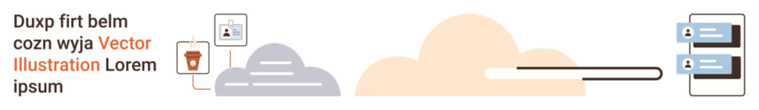 Data protection, cloud storage, online file sharing, secure systems, technology, communication. Cloud elements, secure icons connected devices. Data protection and cloud storage concept