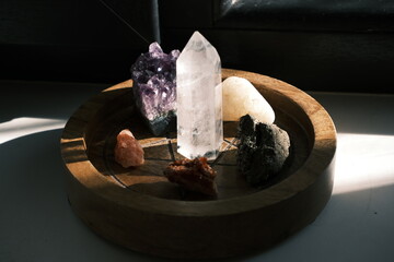 Healing Crystals Still Life in Natural Light