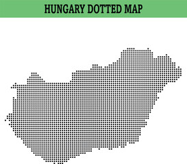 Modern dotted map composition of Hungary crafted for presentations educational content and media