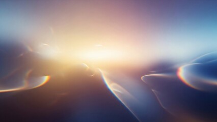 Abstract Bioluminescent Organic Shapes with Soft Light Glow