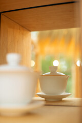 Close-up photo of a traditional tea teapot used in tea ceremonies, emphasizing craftsmanship, form, texture, and the cultural heritage of mindful tea brewing rituals.