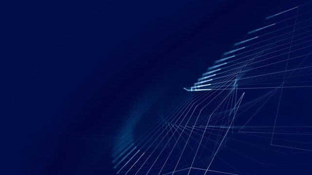 futuristische geometrischen Linien, Technologie, Vernetzung, Datenvisualisierung, Hintergrundgrafik, digitale Medien, Pr&auml;sentationen und innovative Designs, Dynamik, blau, weiss