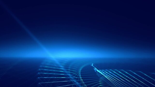 futuristische geometrischen Linien, Technologie, Vernetzung, Datenvisualisierung, Hintergrundgrafik, digitale Medien, Pr&auml;sentationen und innovative Designs, Dynamik, blau, gr&uuml;n