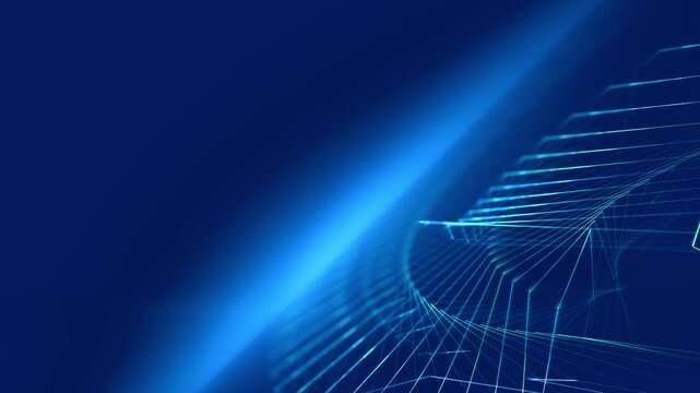 futuristische geometrischen Linien, Technologie, Vernetzung, Datenvisualisierung, Hintergrundgrafik, digitale Medien, Pr&auml;sentationen und innovative Designs, Dynamik, blau, gr&uuml;n