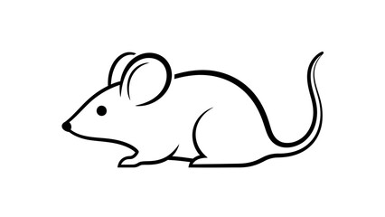 Fototapeta premium vector illustration of a cartoon mouse