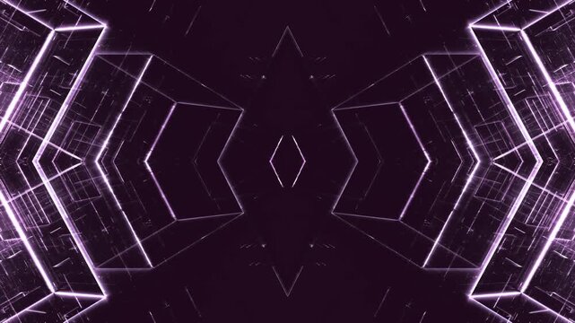futuristische geometrischen Linien, Technologie, Vernetzung, Datenvisualisierung, Hintergrundgrafik, digitale Medien, Pr&auml;sentationen und innovative Designs, Dynamik, violett, schwarz