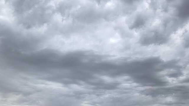 A rather dark stratocumulus cloud brightens