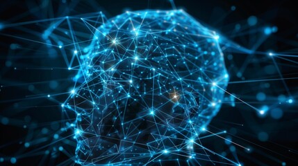 Futuristic cyber innovations  exploring ai, data mining, and autonomous neural network animations