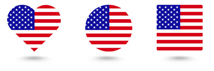 Fototapeta premium USA flag. America flag 