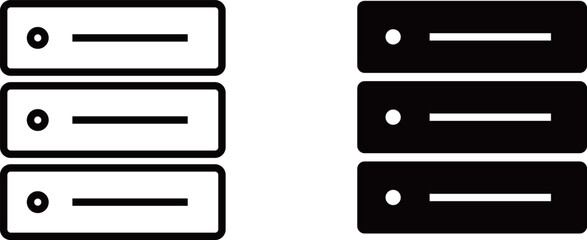 シンプルなサーバーのアイコンセット