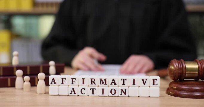 Exploring the impact of affirmative action in modern society through a symbolic judicial representation