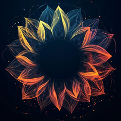 A circle with the glow quot in the dark