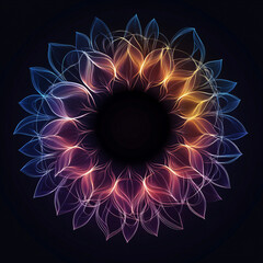 A circle with the glow quot in the dark