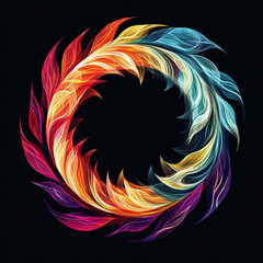 A circle with the glow quot in the dark