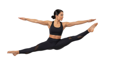 Woman Doing Split Leap