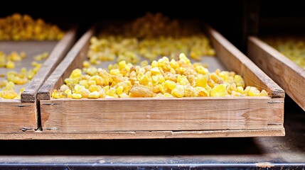 frankincense. Frankincense resin pieces arranged on wooden shelves in spice shop. menu design, packaging mockups, designed for culinary blogs and recipe cards for restaurants.