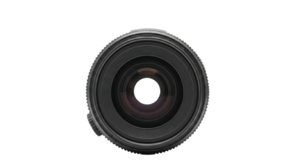 Camera Lens Front View Isolated